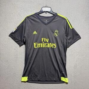 Authentic Adidas Real Madrid Ronaldo #7 Fly Emirates Jersey Gray Sz M Men’s